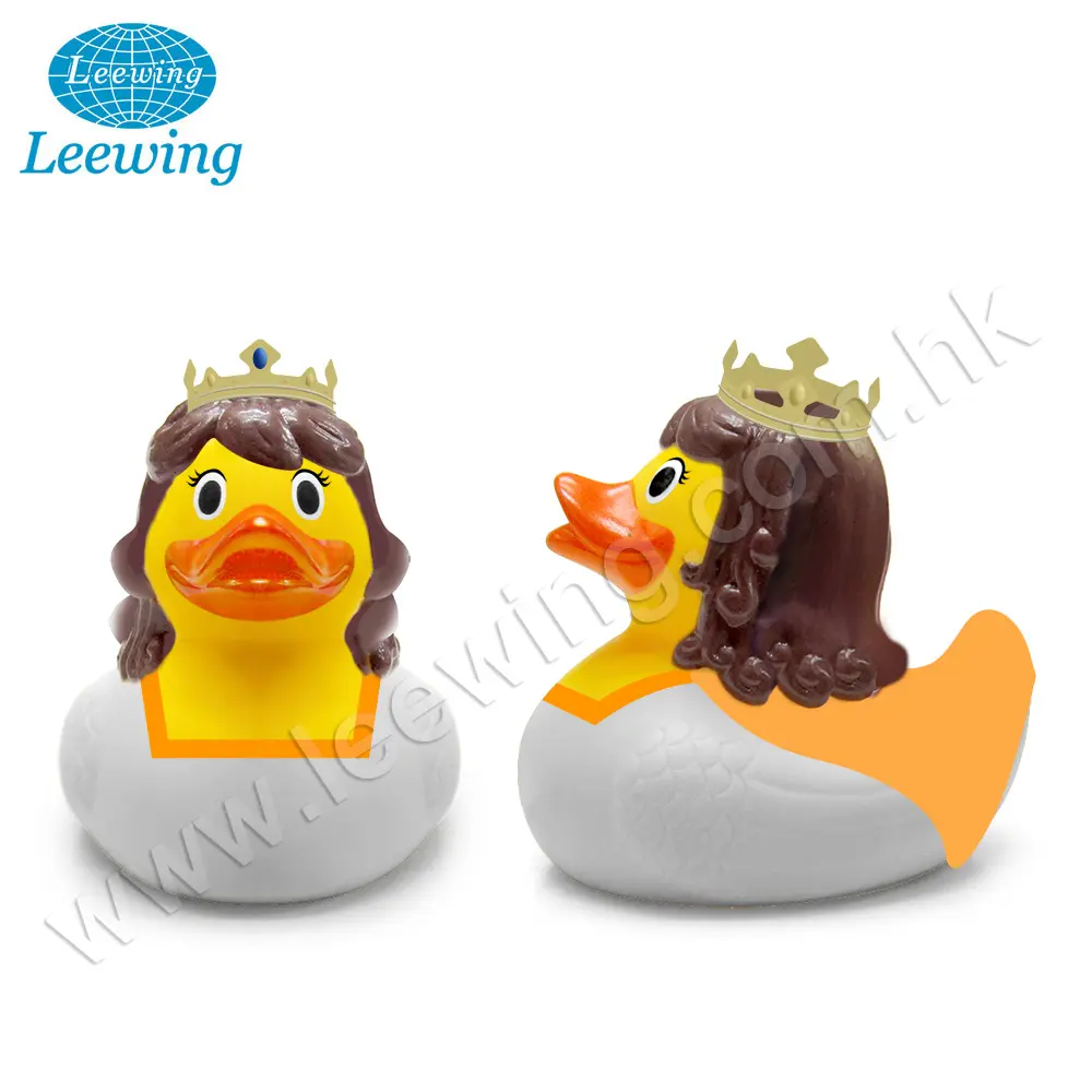 Hot Selling Baby Toys Plastic PVC Vinyl Toy Manufacturer Fairy Tales Mermaid Fish Yellow Custom Logo Printed Rubber Duck