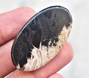 Meilleure qualité!!, qualité supérieure Cabochon de racine de palmier en milieu naturel, pierre précieuse ample, Agate de palmier - Product Image 3
