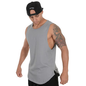 Prix de gros impression personnalisée hommes 2024 Gym débardeurs sans manches chemises d'entraînement en gros blanc Fitness débardeur - Product Image 5