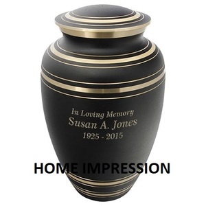 Urnes de luxe en métal émaillé rouge Urnes en métal souvenir design avec bordure gravée dorée Pots et bocaux mémorables de l'Inde - Product Image 3