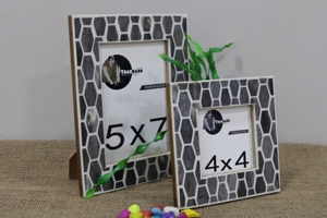 Resin Photo <b>Frame</b> in Rectangular Shape & <b>Grey</b> Color for Home Office Decoration Exporter From Tradnary Sambhal - Product Image 2