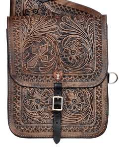 Bolsas de sillín de salto de cuero genuino de alta calidad Y & Z, bolsa de sillín ecuestre con herramientas manuales para montar a caballo - Product Image 4