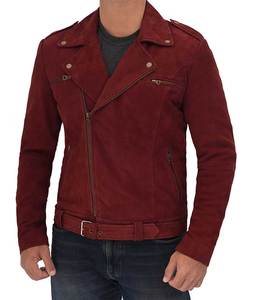 Chaqueta de Cuero para Hombre, Estilo Vintage, Ligera, Diseño Personalizado, Talla Grande, Chaqueta Varsity con Cierre, por Standard International - Product Image 4