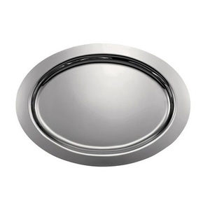 Bandeja redonda de Metal de estilo moderno, bandeja de servicio de lujo para uso en cocina de la India - Product Image 4