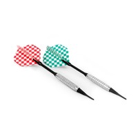 Vente en gros SDB CT6 Jeu de fléchettes 6 pièces à pointe souple personnalisé avec barils en alliage et tiges PA pour jeu de fléchettes électronique