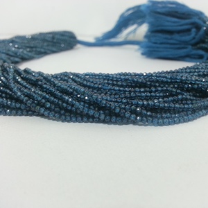 2mm 3mm Naturel Micro Londres Bleu Topaze Perles de Pierre Précieuse pour la Fabrication de Bijoux au Prix de Gros Fourniture en Vrac de Pierre Véritable - Product Image 3