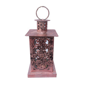 Photophore de style européen pour cour extérieure, décoration de jardin chic et minable, lanterne en métal suspendue, pendentif en métal - Product Image 6