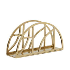 Porte-serviettes en métal décoratif en aluminium doré, fabricant de porte-serviettes demi-cercle - Product Image 1
