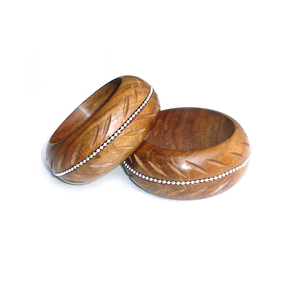 AYAANS 2024 Best Selling Retro Unpolished Wood Bangles Excellent Quality <b>Cuff</b> for Bulk Supply <b>Fashionable</b> and Unpolished - Product Image 1