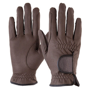 Guantes de cuero para montar a caballo de próxima generación Equipo DE SEGURIDAD DE CARRERAS ecuestres de microtela de alto rendimiento para invierno OEM - Product Image 1