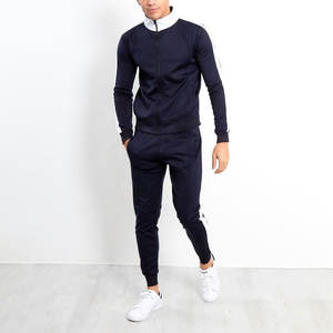 Survêtements 2 pièces pour hommes, vestes de course, pantalons d'athlétisme, costume de sport avec poches zippées - Product Image 3