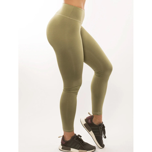 Customized CUSTOMIZED SIMPLICITY OLIVE <b>HIGH</b> WAIST LEGGINGS - Product Image 1