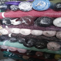 Raschel stock lote tela muchos colores y estilo hecho en Corea