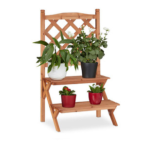 Estante de maceta de madera de moda moderno <span class=keywords><strong>para</strong></span> plantas al aire libre <span class=keywords><strong>para</strong></span> uso en exteriores estante de escaleras de flores de belleza de alta calidad - Product Image 1