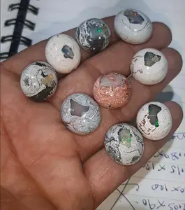 Nhà cung cấp bán buôn đá quý Mexican lửa Opal mịn Cabochon đá hình bầu dục cho kỷ niệm đặc biệt đồ trang sức