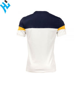 Camiseta de manga corta para hombre, pantalones cortos de algodón 100%, de secado rápido, con logotipo personalizado, color blanco, bordado de alta calidad, OEM - Product Image 6