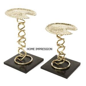 Portavelas de Metal plateado de lujo, decoración Interior hecha a mano, portavelas de lujo, mesa de comedor de boda, decoración de vela - Product Image 2