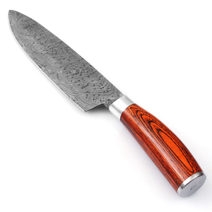 Damascus Steel Chef <b>Knife</b> <b>Set</b> with 315 Layers of Sharpness Stainless Pakka Wood Handle Comfortable Round Grip for Kitchen Use - Product Image 5