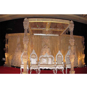 Pilares de cristal para boda, conjunto de escenario glamuroso, escenario de boda, de Metal - Product Image 1