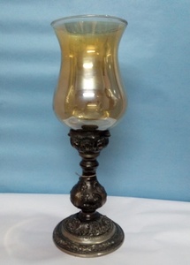 Bougeoir en métal fait à la main avec bougeoir votif en verre pour décoration de mariage bougeoir votif en verre - Product Image 3