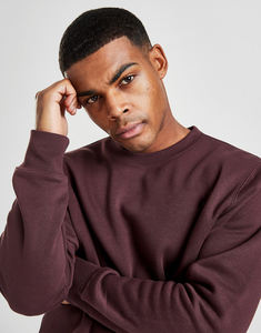 Sweat à capuche manches longues pour les hommes, col rond, sweat-shirt en jean, denim - Product Image 3