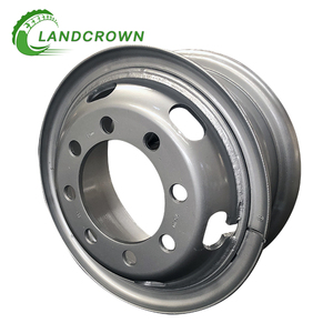 Nuevo 7,5 V-20/7.50V-20/7,5-20/7.50-20 <span class=keywords><strong>8</strong></span>-Hole Trailer Light Truck Hub Material <span class=keywords><strong>de</strong></span> acero con acabado plateado Compatible con neumático 11.00R20 - Product Image 1