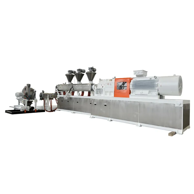 Zweistufige Compounding-Extruder-Kunststoff granulation maschine für HFFR XLPE-PVC-Kabel verbindungen