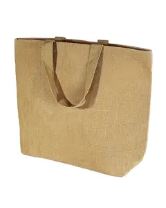 Wholesale Jute Bag 50Kg Printed Cotton Promotional Oversize Jute Bags With Embroidery Shopping Handbags Jute Burlap