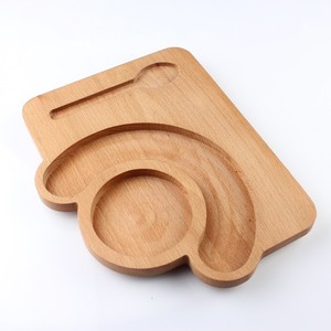 Bandeja DE SERVICIO DE MADERA hecha a mano Acabado natural Bandeja de servicio dividida de madera de acacia y mango - Product Image 2