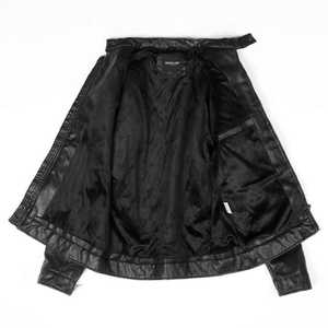 Blouson d'hiver en cuir Pu à col montant, blouson personnalisé pour homme, à la mode, vente en gros - Product Image 4