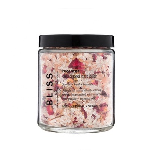 OEM private label bagno di sale a base di erbe aromatiche rosa imballaggio personalizzato sali da bagno naturali con fiori - Product Image 5