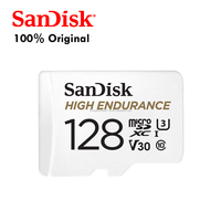 Carte TF SanDisk 100% originale, 100 Mo/s, haute endurance, 128 Go, classe 10, en plastique