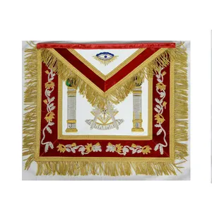 MASONIC PAST MASTER REGALIA 100% LAMBSKIN APRON RED VELVET WITH GOLD BULLION MASONIC MASTER MASON Leather APRON BLUE WITH FRINGE