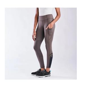 Pantalones de montar a caballo elásticos para mujer superventas, ropa ecuestre personalizada OEM, pantalones de montar con parche en la rodilla - Product Image 3