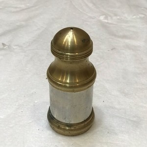 Salero y Pimentero Pequeño de Latón, Recipiente Antiguo para Especias en Polvo con Rociador Ajustable - Product Image 3