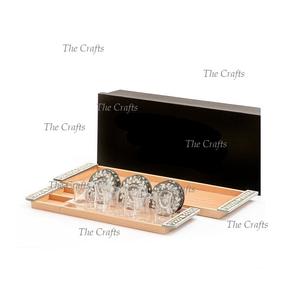 Bandeja para servir té y café de madera y fregona con juego de posavasos, bandeja para servir desayuno de diferentes tamaños - Product Image 5