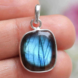 Boucles d'oreilles pendantes en cristal plaqué or, boucles d'oreilles, lunette vierge, dos ouvert, support de gâteau en métal rond avec pendentif en cristal, labradorite - Product Image 3