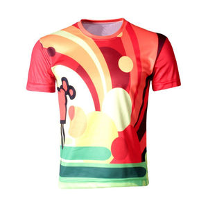 เสื้อยืดแขนสั้นสำหรับทั้งชายและหญิงเสื้อยืด100% คอตตอนโพลีเอสเตอร์ขนาดใหญ่พิเศษพิมพ์ลายดิจิตอลออกแบบได้ตามที่ต้องการ - Product Image 1