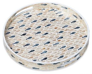 High Quality Custom Size Mother of Pearl Serving <b>Tray</b> Hottest Design for Home Use Made From <b>Paper</b> MDF Wood Marble From Vietnam - Product Image 1