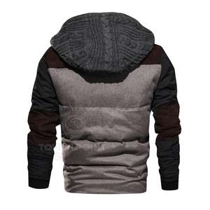 บอมเบอร์แจ็คเก็ตผู้ชาย,แจ็คเก็ตเบสบอลเสื้อโค้ทแฟชั่นทรงหลวมพิเศษ - Product Image 3