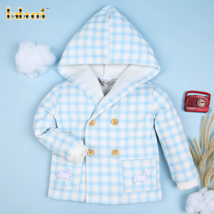 Babeeni - Cárdigan Elegante y Casual para Bebé con Bordado de Conejo, 100% Lana, Invierno, Fabricante Mayorista ODM/OEM, ST117, Unisex - Product Image 2