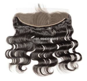 ผมต่อจากผมมนุษย์เรสมี่อินเดียสำหรับการออกแบบแบบ HD โปร่งใสด้านหน้าลูกไม้ - Product Image 3