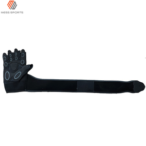Gants de musculation demi-doigts en cuir respirant avec sangle de poignet réglable pour la gym, le fitness et l'entraînement, unisexe - Product Image 4
