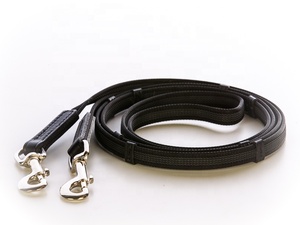 Reinillas para Caballo de Cuero y Goma con Puntos Blancos de 16 mm, Personalizadas, Ligeras y Duraderas, Modelo International 7860R - Product Image 1