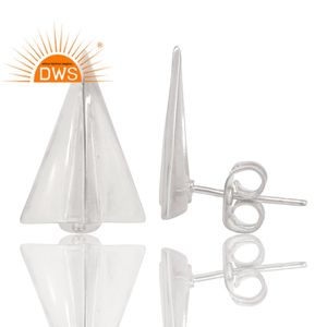 Pendientes de plata de ley 925 hechos a mano para mujer, diseño único, fabricante de joyería de plata - Product Image 2