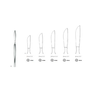Dissecting <b>Scalpel</b> Knife with Metal Handle <b>Blade</b> Size 40mm - Product Image 6