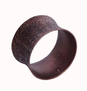 Rond de serviette de concepteur en métal pour la partie caractéristique stockée - Product Image 3