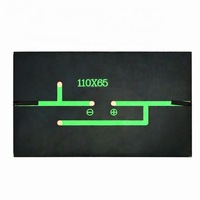 110x65mm panneau solaire époxy mini cellules solaires 1w 2w 3w pour lampadaire solaire, pour jouets cellules solaires pour lumières de jardin