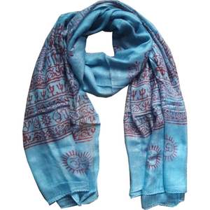 Venta al por mayor de mantón de oración religioso indio OM AUM mantón de oración impreso para exportación en línea - Product Image 2