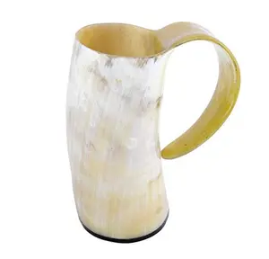 Tasse à boire en forme de corne, style Antique, de couleur blanche, fabriqué en inde, vente en gros